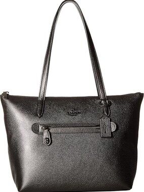 Euc Coach Taylor Metalllic Leather Shoulder Bag Purse